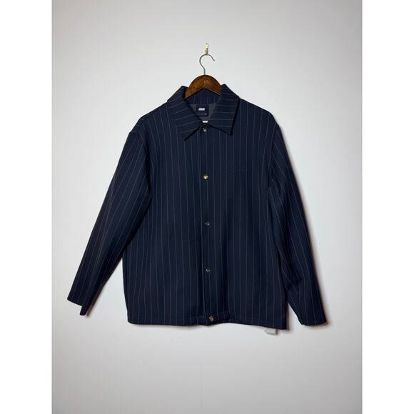 kith pin stripe coaches jacket nocturnal - Picture 2 of 5